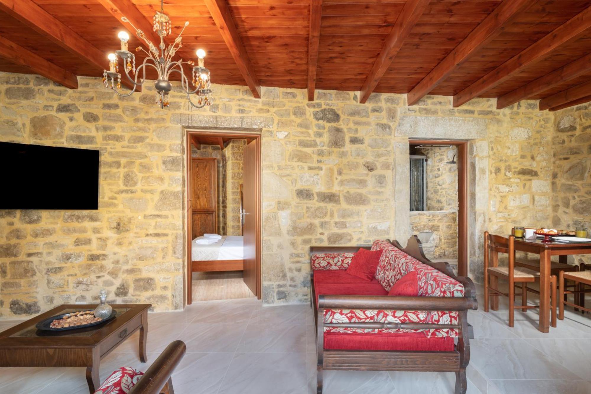 Draganigo Luxury Stone Houses 40 Min From Matala Ano Moulia Chambre photo